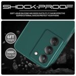 kelpuj Back Cover for Realme 14x 5G | Realme Narzo 80x | Realme P3x | Ultra Slim Soft Rubberised Case | Inner Velvet Fabric | Matte Silicone Flexible Mobile Case | Camera Protection - Green - Image 7