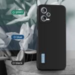 Slim Ultra Soft Rubberised Back Cover for Xiaomi Redmi Note 12 Pro 5G | Inner Velvet Fabric Lining | Matte Silicone Flexible Camera Protection Back Case  Black - Image 7