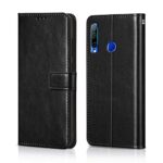 Shock Proof Flip Cover Back Case for Honor 20I | Magnetic Wallet Leather Case with Stand