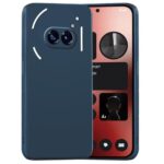 Back Case for Nothing Phone 2a | Nothing Phone 2a Plus | Camera Bump Protection & Inner Velvet Fabric Lining | Ultra Slim Matte Soft Rubberised Case Cover (Blue)