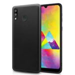 Shock Proof Ultra Thin Back Case for Galaxy M20 | Matte Anti Slip Soft Back Case Cover with Camera Protection Bump for Samsung Galaxy M20 - Onyx Black [ Launch Offer ]