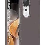 Slim Frameless Back Cover for Vivo V40 | V40 Pro 5G | T3 Ultra 5G | Ultra Thin Lightweight Design & Camera Protection | Soft Matte Silicone Flexible Mobile Case (Grey)