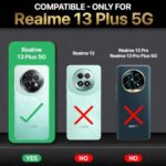 Shock Proof Flip Cover Back Case for Realme 13 Plus 5G | Magnetic Wallet Leather Case with Stand - Image 3