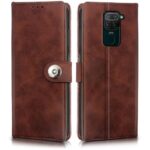 Shock Proof Flip Cover Back Case for Xiaomi Mi Redmi Note 9 | Magnetic Wallet Leather Case with Stand