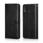Shock Proof Flip Cover Back Case for Samsung Galaxy M20 | Magnetic Wallet Leather Case with Stand