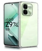 Crystal Clear Transparent Back Case Cover for iQOO Z9x 5G | Full Device & Camera Protection Shockproof TPU | Flexible Silicone Back Cover Case Transparent