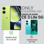 Slim Ultra Soft Rubberised Back Cover for 1+ OnePlus Nord CE 3 Lite 5G | Inner Velvet Fabric Lining | Matte Silicone Flexible Camera Protection Back Case - Green - Image 3