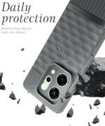 kelpuj Back Cover for Oppo Reno 14 5G with Hexa Cube Design (Olive Green) - Image 5