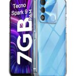 Crystal Clear Transparent Back Case Cover for Tecno Spark 9 | Full Device & Camera Protection Shockproof TPU Silicone Back Cover Case Transparent