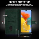 Shock Proof Flip Cover Back Case for Samsung Galaxy M14 5G | Magnetic Wallet Leather Case with Stand - Image 7