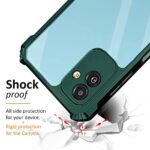 TPU+PC Shock Proof Clear Protective Back Case for Samsung Galaxy M13 5G Airedge Technology | 360 Degree Camera Protection | Transparent Hybrid Back Case Mobile Cover Green - Image 5