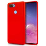 Shock Proof Ultra Thin Back Case for Realme 2 Pro | Matte Anti Slip Soft Back Case Cover with Camera Protection Bump for Oppo Realme 2 Pro - Crimson Red [ Launch Offer ]