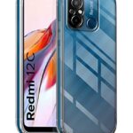 Crystal Clear Transparent Back Case Cover for Xiaomi Redmi 12C | Poco C55 | Full Device & Camera Protection Shockproof TPU | Flexible Silicone Back Cover Case Transparent