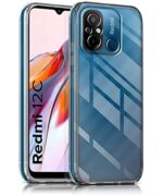 Crystal Clear Transparent Back Case Cover for Xiaomi Redmi 12C | Poco C55 | Full Device & Camera Protection Shockproof TPU | Flexible Silicone Back Cover Case Transparent