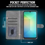 Shock Proof Flip Cover Back Case for Samsung Galaxy A06 | Magnetic Wallet Leather Case with Stand - Image 5
