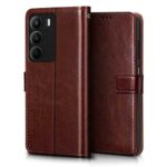 Shock Proof Flip Cover Back Case for Realme C75 5G | Magnetic Wallet Leather Case with Stand - Image 3