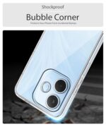 kelpuj Transparent Back Cover Case for Oppo A5 Pro 5G | Raised Bumps for Full Device & Camera Protection Shockproof TPU Silicone Back Case Mobile Cover Transparent - Image 7