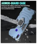 Shock Proof Back Case Mobile Cover for Xiaomi Mi Redmi Note 7 | 7 Pro | 7S | Back Cover Case (Tough Armor | Hybrid PC + TPU | Ring Holder & inBuilt Kickstand | Blue) - Image 7