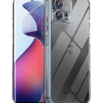Crystal Clear Transparent Back Case Cover for Motorola Edge 30 Fusion 5G | Full Device & Camera Protection Shockproof TPU | Flexible Silicone Back Cover Case Transparent