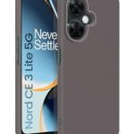 Slim Frameless Back Cover for 1+ OnePlus Nord CE 3 Lite 5G | Ultra Thin Lightweight Design & Camera Protection | Soft Matte Silicone Flexible Mobile Case (Grey)