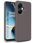 Slim Frameless Back Cover for 1+ OnePlus Nord CE 3 Lite 5G | Ultra Thin Lightweight Design & Camera Protection | Soft Matte Silicone Flexible Mobile Case (Grey)