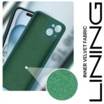 Back Cover for Apple iPhone 15 | Ultra Slim Soft Rubberised Case | Inner Velvet Fabric Lining | Matte Silicone Flexible Mobile Case | Camera Protection - Green - Image 5