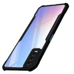 Shock Proof Clear Transparent Back Case Mobile Cover for Vivo Y20A | Y20 | Y20i (Hard | Hybrid PC + TPU | Full Armour Device & Camera Protection | Black)