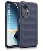 Ultimate Silicon Back Cover Case for 1+ OnePlus Nord CE 3 Lite 5G | Military Grade Drop Protection Shockproof Bumper | Anti-Slip Grip | Scratch Proof Micro-Fibre Cloth Inside (Deep Blue)