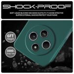 kelpuj Back Cover for Redmi A4 5G | Poco C75 5G | 14C 5G | Poco M7 | Ultra Slim Soft Rubberised Case | Inner Velvet Fabric Lining | Matte Silicone Flexible Mobile Case | Camera Protection - Green - Image 7