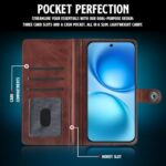 Shock Proof Flip Cover Back Case for 1+ Oneplus Nord Ce 5 5G | Magnetic Wallet Leather Case with Stand - Image 7