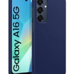 Slim Frameless Back Cover for Samsung Galaxy A16 5G | Ultra Thin Lightweight Design & Camera Protection | Soft Matte Silicone Flexible Mobile Case (Blue)