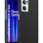Slim Frameless Back Cover for 1+ OnePlus Nord CE 2 5G | Ultra Thin Lightweight Design & Camera Protection | Soft Matte Silicone Flexible Mobile Case (Black)