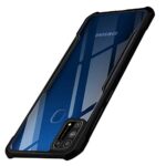 Shock Proof Clear Protective Back Case for Galaxy M31 / F41 / M31 Prime - AirEDGE Technology | 360 Degree Camera Protection | Transparent Hybrid Back Case - Black