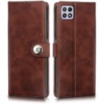 Shock Proof Flip Cover Back Case for Samsung Galaxy A22 5G | Magnetic Wallet Leather Case with Stand