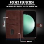 Shock Proof Flip Cover Back Case for Samsung Galaxy S23 Fe 5G | Magnetic Wallet Leather Case with Stand - Image 7