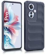 Ultimate Silicon Back Cover Case for Oppo F25 Pro 5G | Military Grade Drop Protection Shockproof Bumper | Anti-Slip Grip | Scratch Proof Micro-Fibre Cloth Inside (Deep Blue) - Image 5