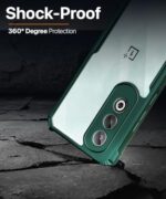 kelpuj TPU Shock Proof Clear Protective Back Case for 1+ Oneplus Nord Ce 4 5G-Airedge Technology|360 Degree Camera Protection|Transparent Hybrid Back Case Mobile Cover-Green - Image 5