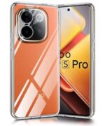 Transparent Back Cover Case for iQOO Z9s Pro 5G | Vivo T3 Pro 5G | Raised Bumps for Full Device & Camera Protection Shockproof TPU Silicone Back Case Mobile Cover Transparent - Image 5
