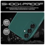 Back Cover for Samsung Galaxy A16 5G | Ultra Slim Soft Rubberised Case | Inner Velvet Fabric Lining | Matte Silicone Flexible Mobile Case | Camera Protection - Green - Image 7