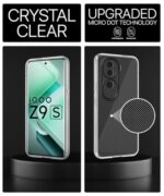 Transparent Back Cover Case for iQOO Z9s 5G | Vivo V40e 5G | Raised Bumps for Full Device & Camera Protection Shockproof TPU Silicone Back Case Mobile Cover Transparent - Image 7