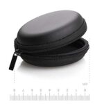 Multipurpose Case Kit for Earphones & Bluetooth Wireless Accessories | Shockproof Protective Mini Pouch for Data Cable and Pen Drives | Pocket Pouch  Black