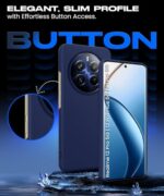 Slim Frameless Back Cover for Realme 12 Pro 5G | Realme 12 Pro Plus 5G | P1 Pro 5G | Ultra Thin Lightweight Design & Camera Protection | Soft Matte Silicone Flexible Mobile Case (Blue) - Image 7