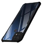 Shock Proof Clear Back Case Mobile Cover for Realme C21 | C21Y | C25Y (Hard | Hybrid PC + TPU | Full Armour Device & Camera Protection | Black)
