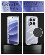 Transparent Back Cover Case for Redmi Note 14 Pro 5G | Poco X7 5G | Raised Bumps for Full Device & Camera Protection Shockproof TPU Silicone Back Case Mobile Cover Transparent - Image 7