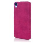 Premium Handmade Weathered Leather Texture Collection Back Case Cover for HTC Desire 820 (Textured Purple) - Image 2