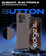 Slim Frameless Back Cover for Motorola Moto Edge 50 Pro | Ultra Thin Lightweight Design & Camera Protection | Soft Matte Silicone Flexible Mobile Case (Grey) - Image 7