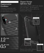 Back Cover for Samsung Galaxy M06 5G | Galaxy F06 5G with Hexa Cube Design | Ultra Slim Soft Rubberised Case | Inner Velvet Fabric | Matte Silicone Mobile Case | Camera Protection - Black - Image 7