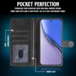 Shock Proof Flip Cover Back Case for Realme P3 Ultra 5G | Magnetic Wallet Leather Case with Stand - Image 5