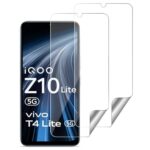 Unbreakable Nano Film Glass Screen Protector for Vivo T4 lite 5G | iQOO Z10 lite 5G | Y04 4G | Y19 5G | Y19e [ Flexible Like a Screen Guard, Harder Than a Tempered Glass ]  Pack of 2 Clear