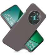 Slim Frameless Back Cover for Realme Narzo 70 | Narzo 70 Pro | Realme 12 Plus | P1 5G | Ultra Thin Lightweight Design & Camera Protection | Soft Matte Silicone Flexible Mobile Case (Grey) - Image 5